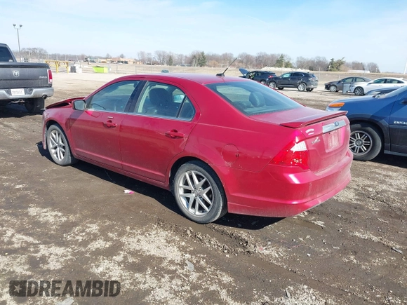 2012 Ford Fusion SEL with VIN 3FAHP0JA1CR255532, listed as a IAAI auction lot 41654965 with 171,036 mi miles. Bid and sale history available at carsss.com. Image 3.