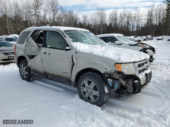 2008 Ford Escape XLT with VIN 1FMCU03148KD28538, listed as a Copart auction lot 43195975 with 137,437 mi miles and Salvage Title. Bid and sale history available at carsss.com. Image 4.