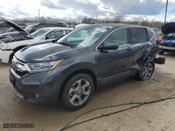 2019 Honda CR-V EX-L with VIN 5J6RW2H88KL021993, listed as a Copart auction lot 46496295 with 37,646 mi miles and Salvage Title. Bid and sale history available at carsss.com. Image 1.