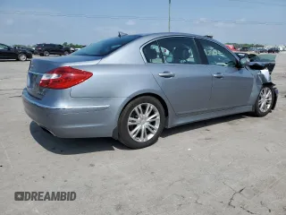 2013 Hyundai Genesis 3.8L with VIN KMHGC4DD4DU256047, listed as a Copart auction lot 54706445 with 122,891 mi miles and Salvage Title. Bid and sale history available at DreamBid. Image 3.