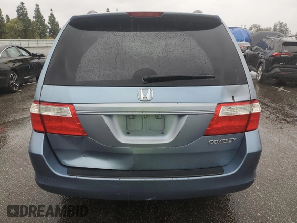 2005 Honda Odyssey EX with VIN 5FNRL384X5B047682, listed as a Copart auction lot 47988485 with 201,593 mi miles and Salvage Title. Bid and sale history available at carsss.com. Image 6.