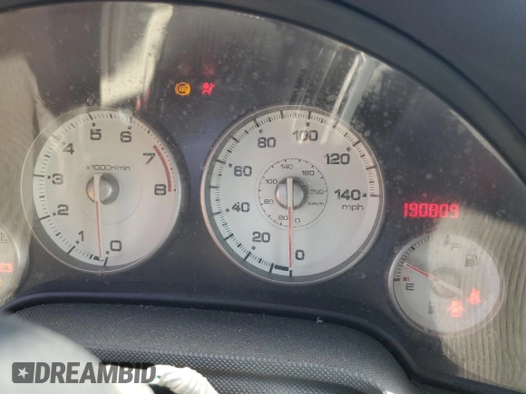 2005 Acura RSX with VIN JH4DC53815S005726, listed as a Copart auction lot 60352395 with 190,809 mi miles and Salvage title. Bid and sale history available at DreamBid. Image 9.