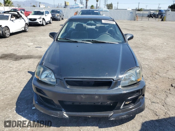 1997 Honda Civic DX with VIN 1HGEJ6128VL083271, listed as a Copart auction lot 72088024 with 329,655 mi miles and Salvage Title. Bid and sale history available at carsss.com. Image 5.
