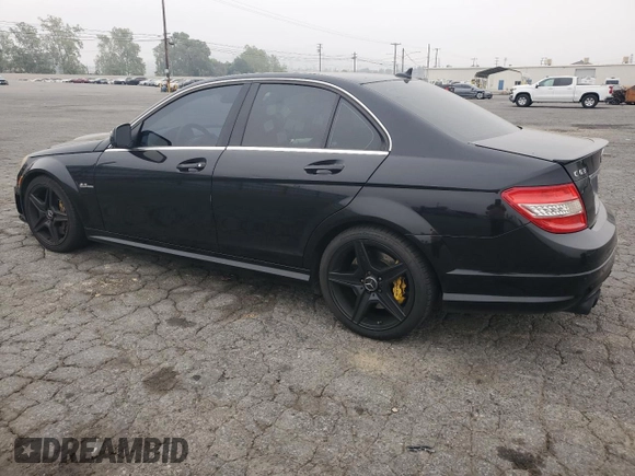 2009 Mercedes-Benz C 63 AMG with VIN WDDGF77X79F272909, listed as a Copart auction lot 53105275 with 164,283 mi miles and Clean Title. Bid and sale history available at DreamBid. Image 2.