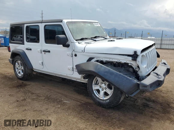 2018 Jeep Wrangler Unlimited Sport S z VIN 1C4HJXDG5JW136672, wystawiony jako Copart lot #60204425 z przebiegiem 151 411 mil mil oraz Szkoda całkowita • Salvage title. Historia ofert i sprzedaży dostępna na DreamBid. Obrazek 4.