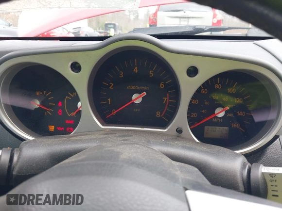 2003 Nissan 350Z Enthusiast with VIN JN1AZ34DX3T101190, listed as a IAAI auction lot 41966228 with 110,724 mi miles. Bid and sale history available at carsss.com. Image 7.
