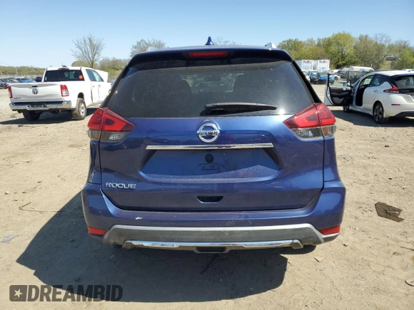 2017 Nissan Rogue S with VIN KNMAT2MV9HP581322, listed as a Copart auction lot 53615945 with 106,967 mi miles and Salvage Title. Bid and sale history available at DreamBid. Image 6.