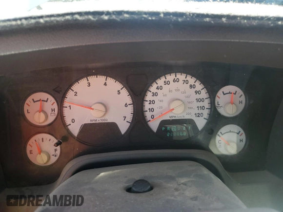 2007 Dodge 1500 ST with VIN 1D7HA18K07J504795, listed as a Copart auction lot 47355155 with 228,868 mi miles and Salvage Title. Bid and sale history available at DreamBid. Image 9.