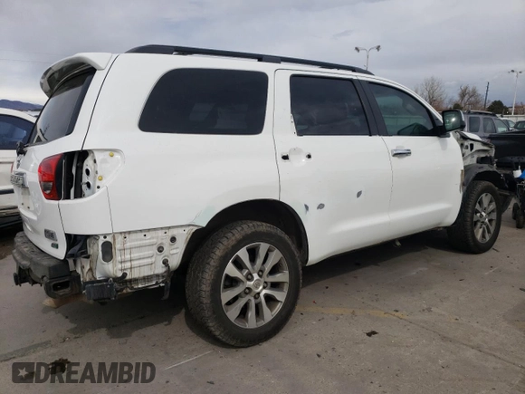 2017 Toyota Sequoia Limited with VIN 5TDJW5G11HS147693, listed as a Copart auction lot 48487305 with 163,857 mi miles and Salvage Title. Bid and sale history available at carsss.com. Image 3.