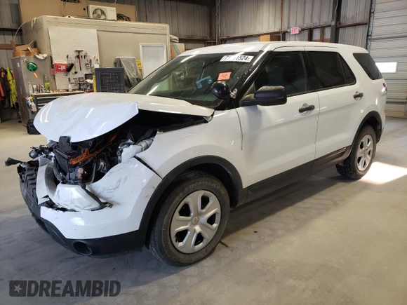 2015 Ford Utility Police Interceptor with VIN 1FM5K8AR3FGA78635, listed as a Copart auction lot 71081524 with 155,655 mi miles and Salvage Title. Bid and sale history available at carsss.com. Image 1.