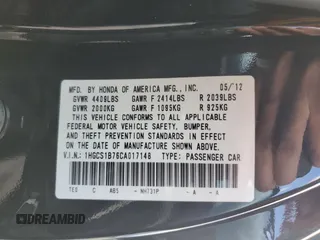 2012 Honda Accord EX z VIN 1HGCS1B76CA017148, wystawiony jako Copart lot #43445945 z przebiegiem 116 976 mil mil oraz Szkoda całkowita • Salvage title. Historia ofert i sprzedaży dostępna na DreamBid. Obrazek 12.