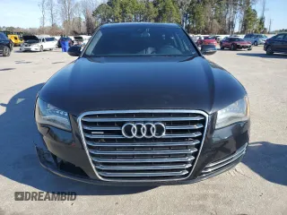 2012 Audi A8 L with VIN WAURVAFD8CN023149, listed as a Copart auction lot 44809175 with 153,437 mi miles and Salvage Title. Bid and sale history available at carsss.com. Image 5.