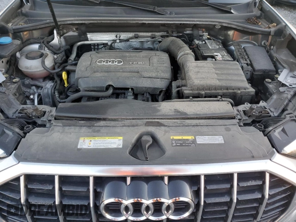 2019 Audi Q3 Premium with VIN WA1AECF30K1076852, listed as a Copart auction lot 79166024 with 47,802 mi miles and Salvage Title. Bid and sale history available at carsss.com. Image 12.