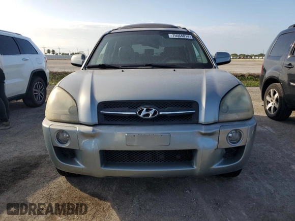 2007 Hyundai Tucson SE with VIN KM8JN12DX7U669516, listed as a Copart auction lot 75064014 with 60,360 mi miles and Salvage Title. Bid and sale history available at carsss.com. Image 5.