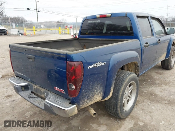 2005 GMC Canyon 1SE SLE Z71 with VIN 1GTDS136258278070, listed as a IAAI auction lot 41490572 with 278,558 mi miles. Bid and sale history available at carsss.com. Image 4.
