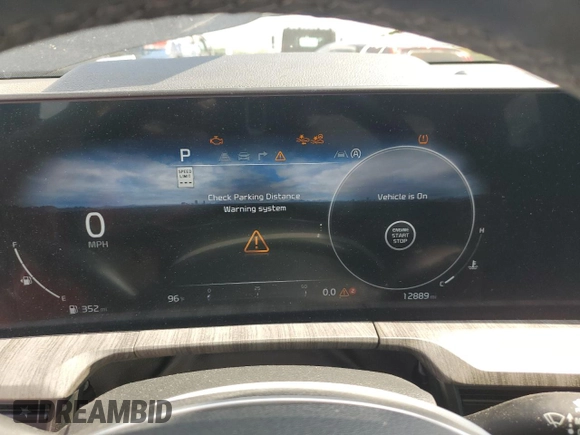 2024 Kia Telluride SX Prestige X-Pro with VIN 5XYP5DGC6RG531640, listed as a Copart auction lot 61953805 with 12,889 mi miles and Salvage title. Bid and sale history available at DreamBid. Image 9.