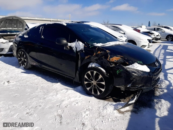 2013 Honda Civic Cpe Si with VIN 2HGFG4A51DH704783, listed as a Copart auction lot 45282705 with NaN miles and Salvage Title. Bid and sale history available at carsss.com. Image 4.