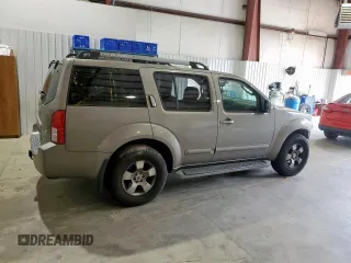 2005 Nissan Pathfinder LE with VIN 5N1AR18U45C705005, listed as a Copart auction lot 61138245 with 156,966 mi miles and Salvage title. Bid and sale history available at DreamBid. Image 3.