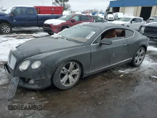 2013 Bentley Continental GT with VIN SCBFT7ZA6DC083298, listed as a Copart auction lot 44535825 with Not Provided miles and Clean Title. Bid and sale history available at DreamBid. Image 1.