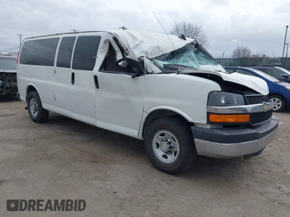 2016 Chevrolet Express Passenger LT with VIN 1GAZGPFG2G1202352, listed as a IAAI auction lot 41699012 with Not provided miles and . Bid and sale history available at DreamBid. Image 1.