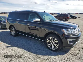2020 Ford Expedition Max Platinum with VIN 1FMJK1MT5LEA80052, listed as a Copart auction lot 50329655 with 103,274 mi miles and Salvage title. Bid and sale history available at DreamBid. Image 4.