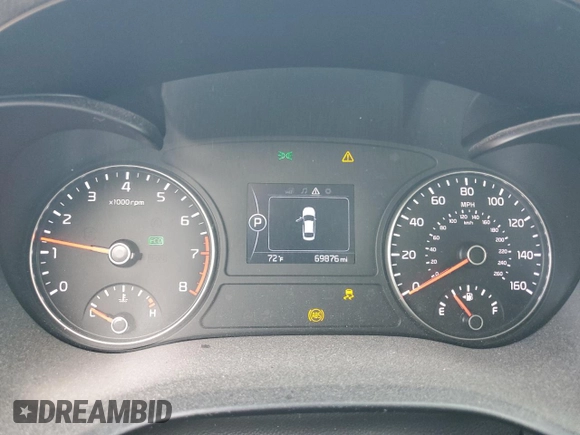 2018 Kia Optima LX with VIN 5XXGT4L35JG232872, listed as a Copart auction lot 54874605 with 69,876 mi miles and Salvage Title. Bid and sale history available at DreamBid. Image 9.