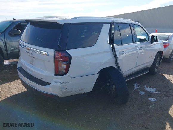 2023 Chevrolet Tahoe LT with VIN 1GNSCNKD4PR245877, listed as a IAAI auction lot 41301909 with 37,302 mi miles. Bid and sale history available at carsss.com. Image 4.