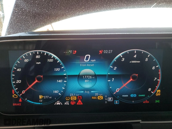 2020 Mercedes-Benz GLS 450 with VIN 4JGFF5KE0LA197549, listed as a Copart auction lot 55561644 with 17,726 mi miles and Salvage Title. Bid and sale history available at DreamBid. Image 9.