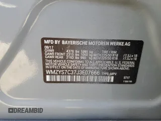 2018 MINI Countryman Cooper with VIN WMZYS7C37J3E07666, listed as a Copart auction lot 74055944 with 59,002 mi miles and Salvage Title. Bid and sale history available at carsss.com. Image 14.