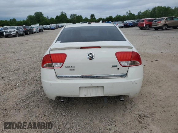2010 Mercury Milan Premier with VIN 3MEHM0JG5AR602590, listed as a Copart auction lot 61088335 with Not provided miles and Salvage title. Bid and sale history available at DreamBid. Image 6.