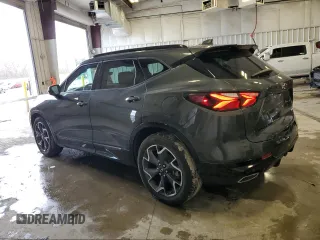2019 Chevrolet Blazer RS with VIN 3GNKBJRS1KS662752, listed as a Copart auction lot 53801715 with 32,239 mi miles and Salvage Title. Bid and sale history available at DreamBid. Image 2.