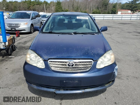 2006 Toyota Corolla CE with VIN JTDBR32EX60085589, listed as a Copart auction lot 53057435 with 283,587 mi miles and Clean Title. Bid and sale history available at DreamBid. Image 5.