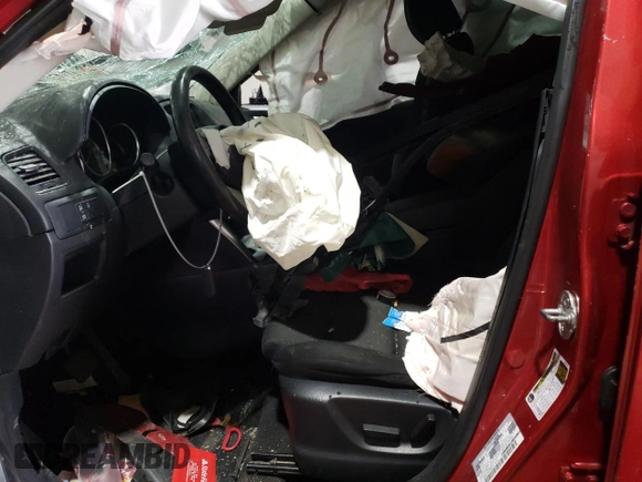 2014 Mazda CX-5 Touring with VIN JM3KE2CY4E0308973, listed as a Copart auction lot 53875605 with 0 mi miles and Salvage Title. Bid and sale history available at carsss.com. Image 7.