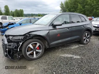 2024 Audi Q5 S line Premium Plus with VIN WA1EAAFY3R2093050, listed as a Copart auction lot 63034705 with 7,043 mi miles and Salvage title. Bid and sale history available at DreamBid. Image 1.