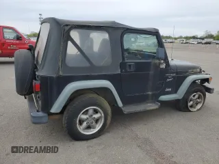 1999 Jeep Wrangler Sport z VIN 1J4FY19S2XP423722, wystawiony jako Copart lot #56098165 z przebiegiem 119 586 mil mil oraz Czysty tytuł • Clean title. Historia ofert i sprzedaży dostępna na DreamBid. Obrazek 3.