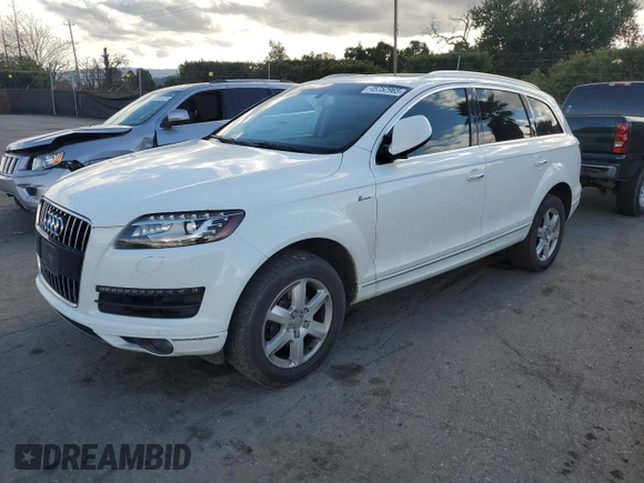 2015 Audi Q7 3.0T Premium with VIN WA1CGAFE0FD023341, listed as a Copart auction lot 45752965 with 187,697 mi miles and Salvage Title. Bid and sale history available at carsss.com. Image 1.