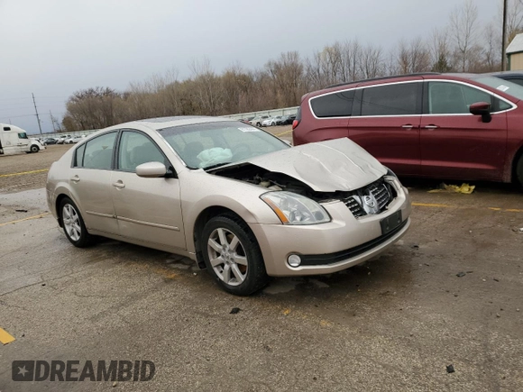 2004 Nissan Maxima SL with VIN 1N4BA41E44C893078, listed as a Copart auction lot 81782444 with Not Provided miles and Salvage Title. Bid and sale history available at DreamBid. Image 4.