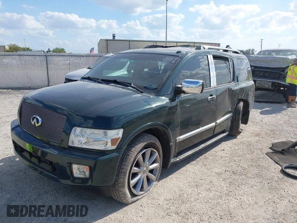 2008 Infiniti QX56 with VIN 5N3AA08D98N908053, listed as a IAAI auction lot 41915120 with 195,652 mi miles. Bid and sale history available at carsss.com. Image 17.