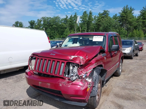 2012 Jeep Liberty Sport with VIN 1C4PJMAK0CW111376, listed as a IAAI auction lot 42571940 with 219,307 mi miles and . Bid and sale history available at DreamBid. Image 2.