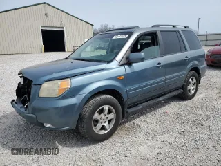 2007 Honda Pilot EX-L with VIN 5FNYF28557B041216, listed as a Copart auction lot 53442185 with 163,558 mi miles and Salvage title. Bid and sale history available at DreamBid. Image 1.