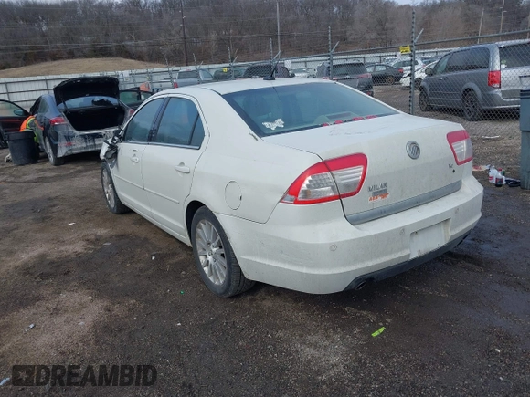 2009 Mercury Milan Premier with VIN 3MEHM08109R607712, listed as a IAAI auction lot 41464362 with 128,753 mi miles. Bid and sale history available at carsss.com. Image 3.