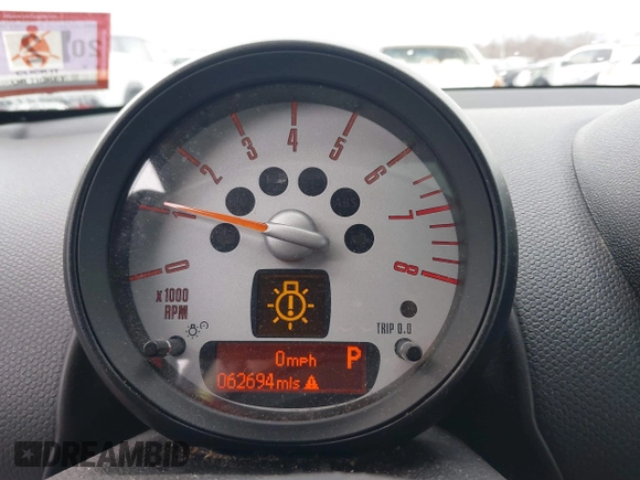 2013 MINI Cooper Countryman with VIN WMWZB3C57DWM07565, listed as a IAAI auction lot 41655938 with 62,694 mi miles. Bid and sale history available at carsss.com. Image 7.