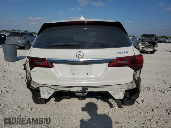 2016 Acura MDX with VIN 5FRYD3H22GB019710, listed as a Copart auction lot 53051735 with 82,152 mi miles and Salvage Title. Bid and sale history available at carsss.com. Image 6.