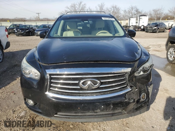 2014 Infiniti QX60 with VIN 5N1AL0MM2EC533316, listed as a Copart auction lot 43734075 with 124,280 mi miles and Salvage Title. Bid and sale history available at DreamBid. Image 5.