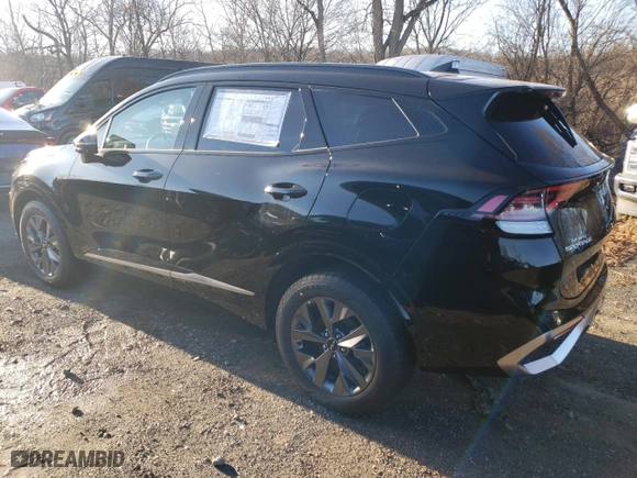 2025 Kia Sportage Hybrid SX-Prestige with VIN KNDPXCDG2S7186119, listed as a Copart auction lot 85217244 with 14 mi miles and Salvage Title. Bid and sale history available at carsss.com. Image 2.