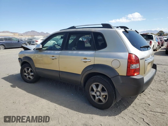 2005 Hyundai Tucson GLS with VIN KM8JN12DX5U066451, listed as a Copart auction lot 72607604 with 194,965 mi miles and Salvage Title. Bid and sale history available at carsss.com. Image 2.