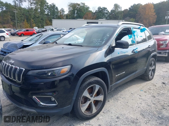 2019 Jeep Cherokee Limited with VIN 1C4PJMDX2KD235618, listed as a IAAI auction lot 40672263 with 82,117 mi miles and . Bid and sale history available at carsss.com. Image 17.