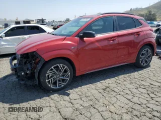 2022 Hyundai Kona N Line with VIN KM8K3CA34NU790750, listed as a Copart auction lot 56013985 with 14,419 mi miles and Salvage title. Bid and sale history available at DreamBid. Image 1.