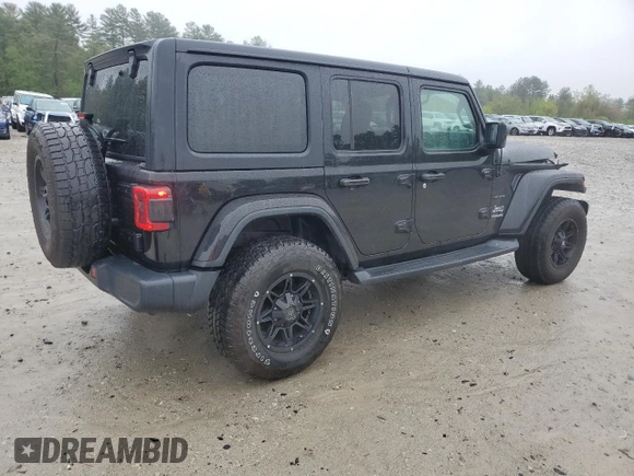 2019 Jeep Wrangler Unlimited Sahara with VIN 1C4HJXEG9KW531423, listed as a Copart auction lot 55577875 with 62,825 mi miles and Non repairable. Bid and sale history available at DreamBid. Image 3.