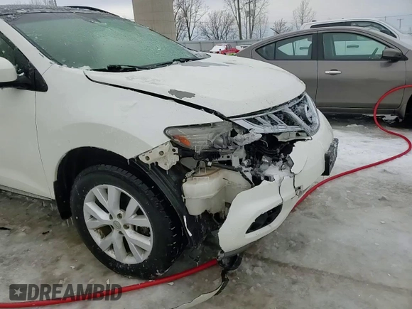 2013 Nissan Murano SV with VIN JN8AZ1MW0DW320585, listed as a Copart auction lot 45122655 with 167,494 mi miles and Clean Title. Bid and sale history available at carsss.com. Image 14.